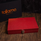 Deluxe Folding Leatherette Backgammon Case