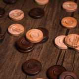 Olive Wood Backgammon Checkers