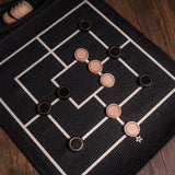 Roll-Up Leather Nine Men's Morris