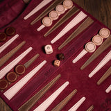 Roll-Up Nubuck Backgammon Set