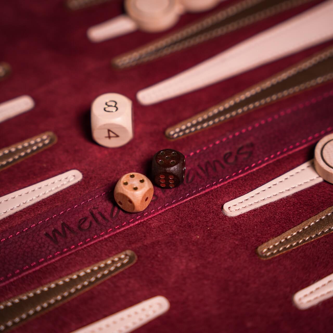Roll-Up Nubuck Backgammon Set
