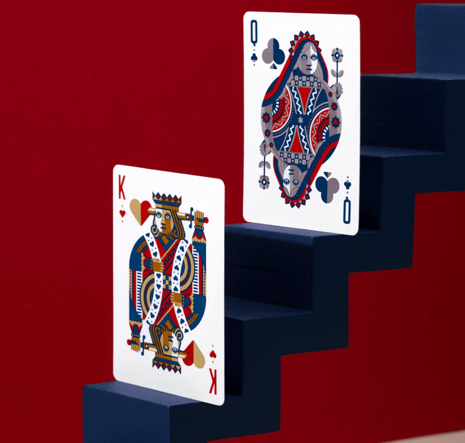 Red Wheel Playing Cards