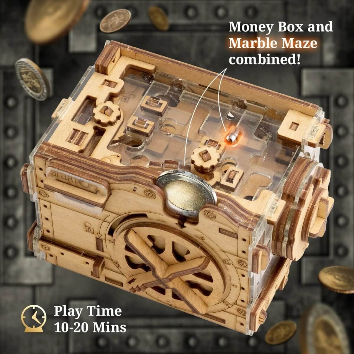 Marble Run Puzzle Money Box