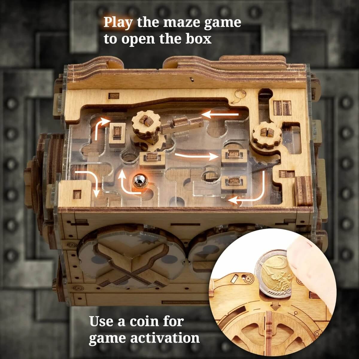 Marble Run Puzzle Money Box