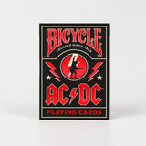 Bicycle ACDC black red playing cards