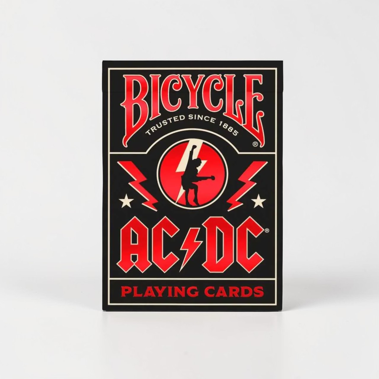 Bicycle ACDC black red playing cards