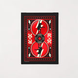 ACDC black red playing cards