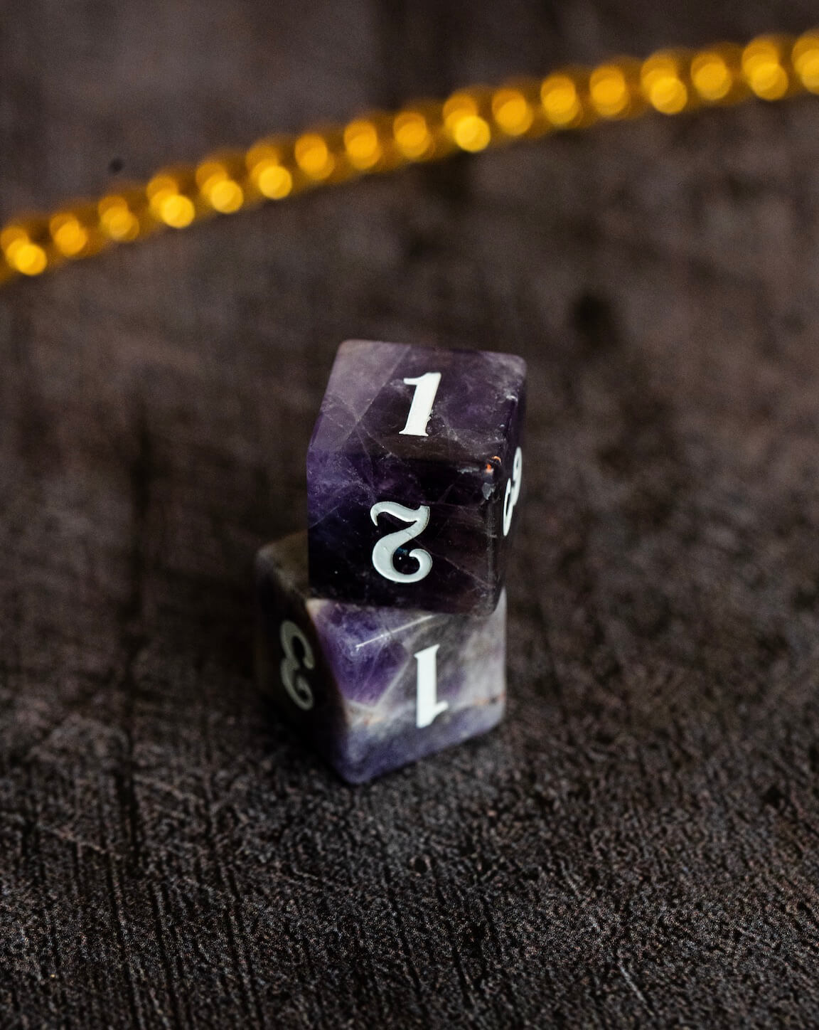 Amethyst Stone Dice