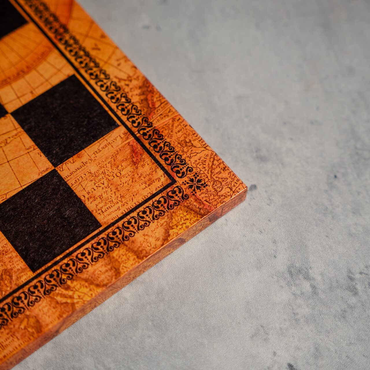 Ancient Map Chess Board