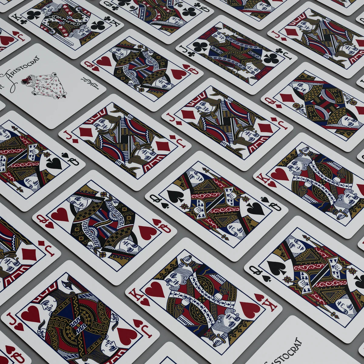 Aristocrat Playing Cards: Black Thin Crushed