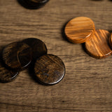 Olive Wood Backgammon Pieces