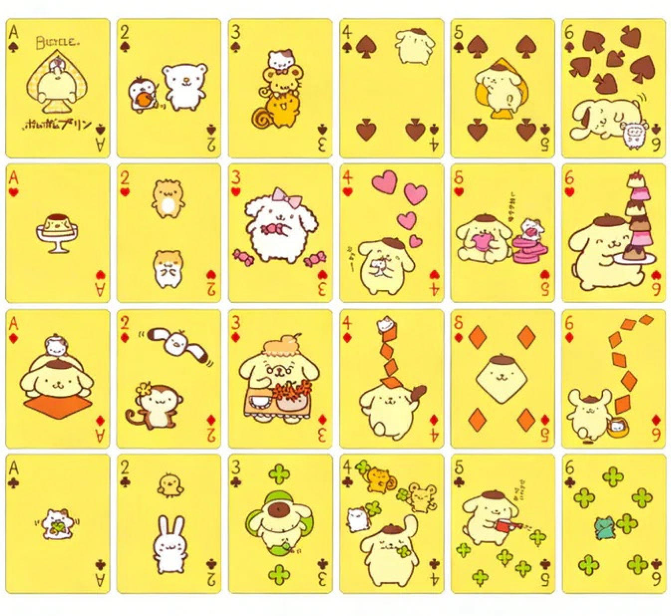 Bicycle Pompompurin Playing Cards
