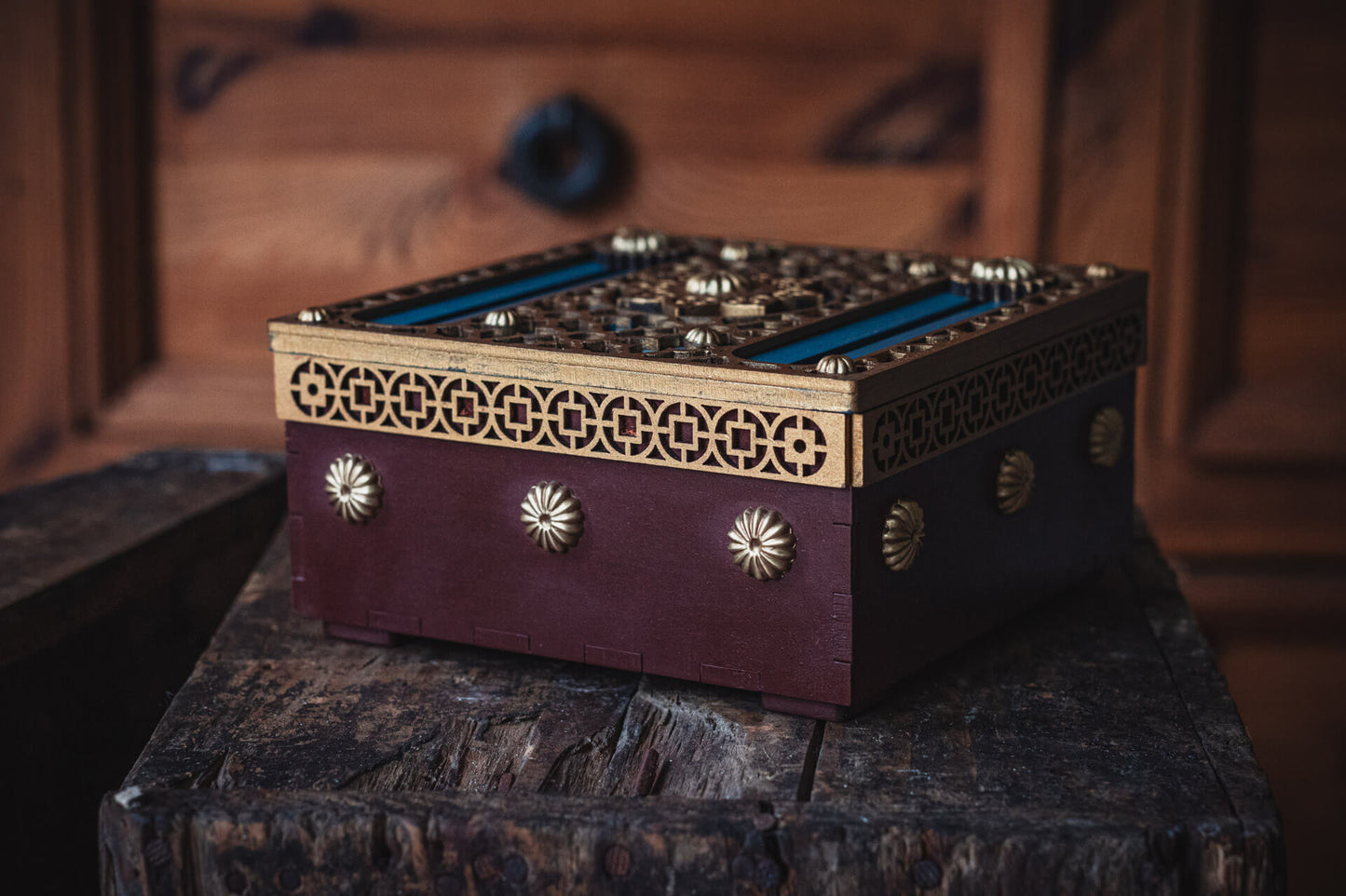 Blue Dragon Puzzle Box