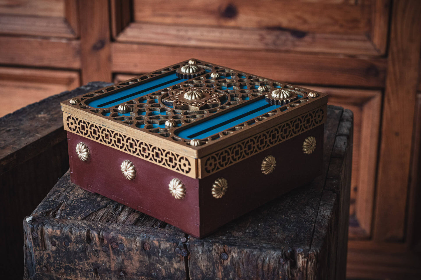 Blue Dragon Puzzle Box