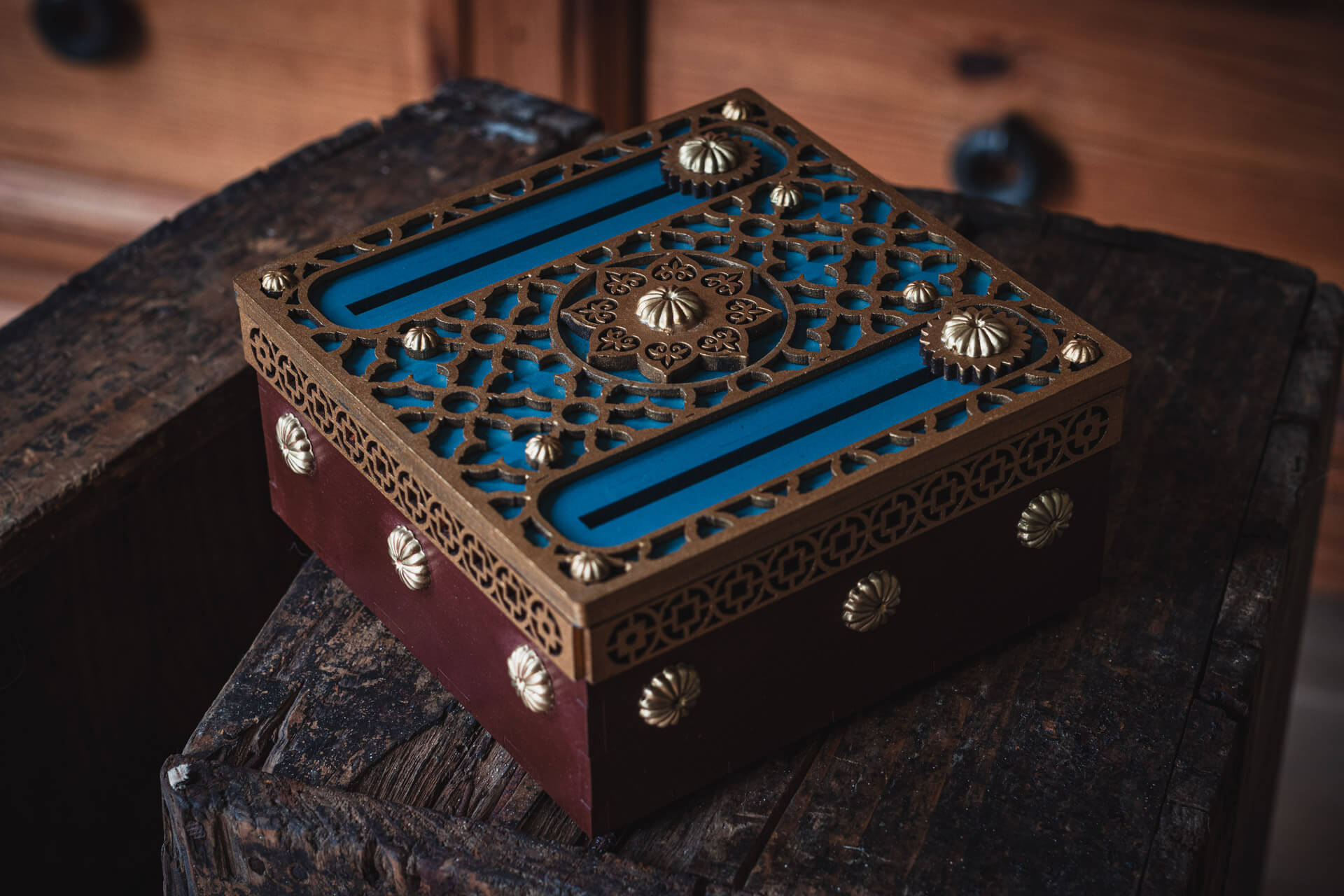 Blue Dragon Puzzle Box