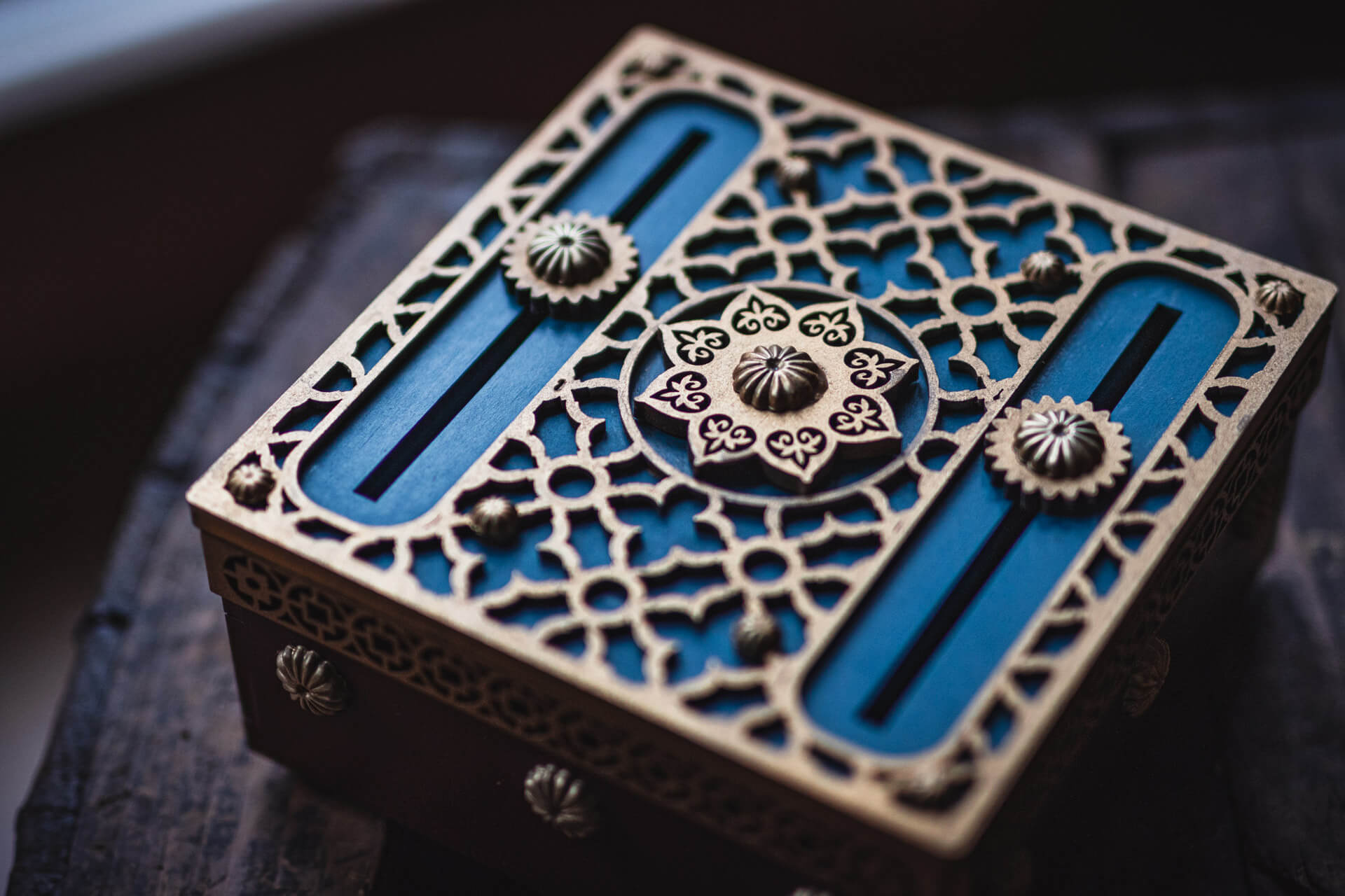 Blue Dragon Puzzle Box