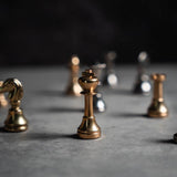 Solid Brass Mignon Chess Pieces