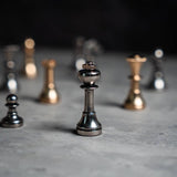 Solid Brass Mignon Chess Pieces