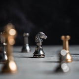 Solid Brass Mignon Chess Pieces