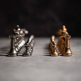 Solid Brass Mignon Chess Pieces