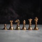 Solid Brass Mignon Chess Pieces