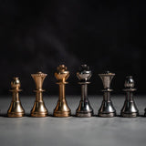 Solid Brass Mignon Chess Pieces