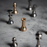 Solid Brass Mignon Chess Pieces