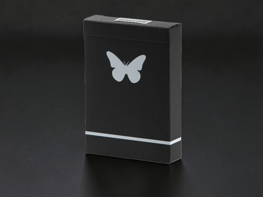 Butterfly Workers Black Playing Cards