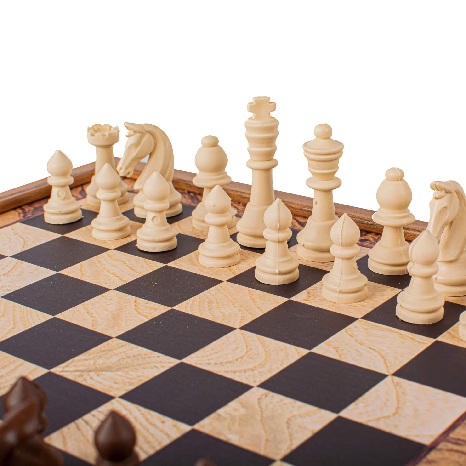 Chess & Backgammon Combo Game Set