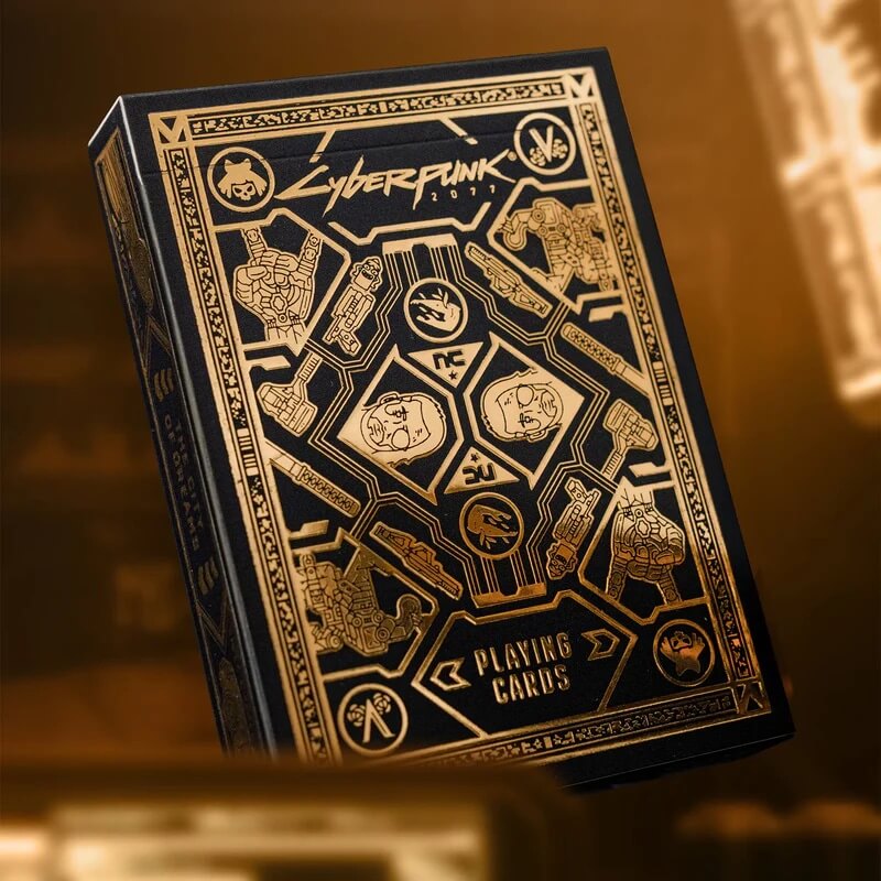 Cyberpunk 2077 Gold Playing Cards
