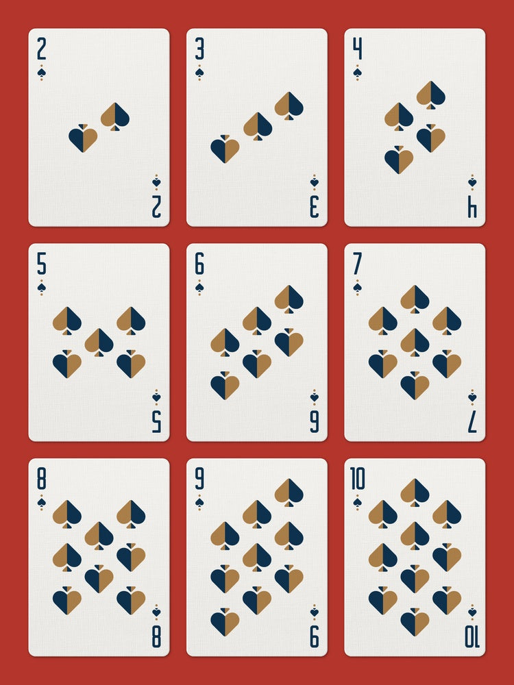 Red Wheel Playing Cards