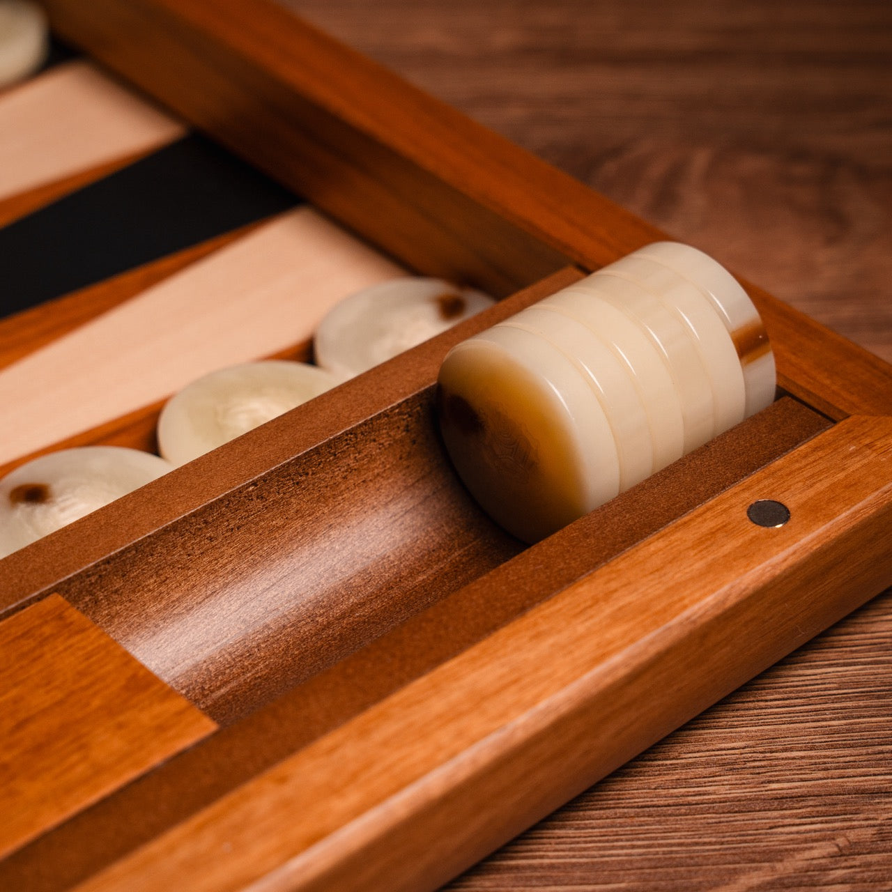 Walnut Treviso Backgammon Set