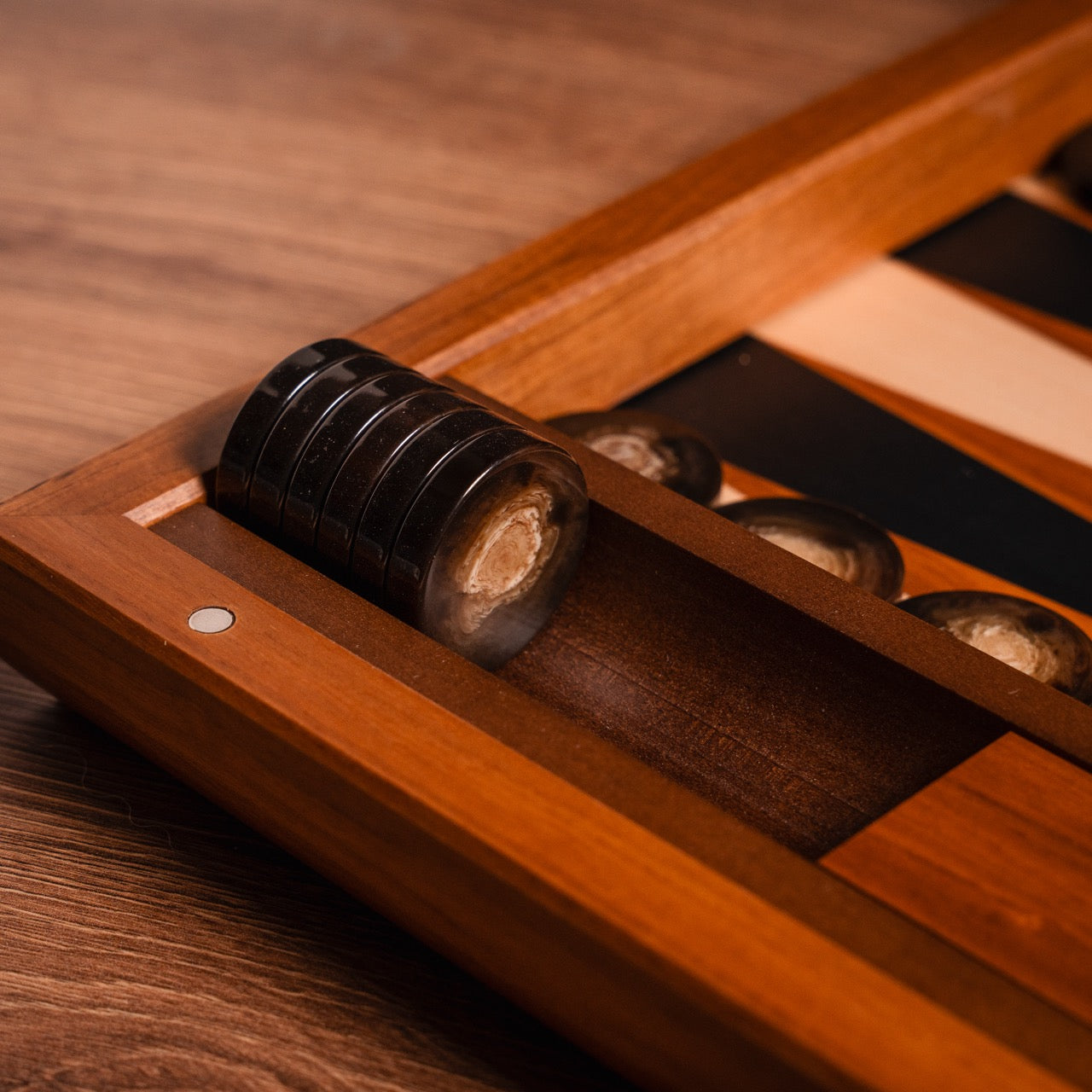 Walnut Treviso Backgammon Set