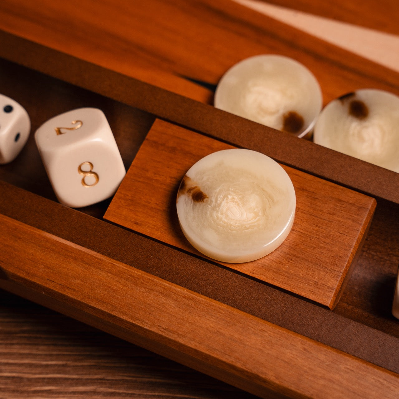 Walnut Treviso Backgammon Set