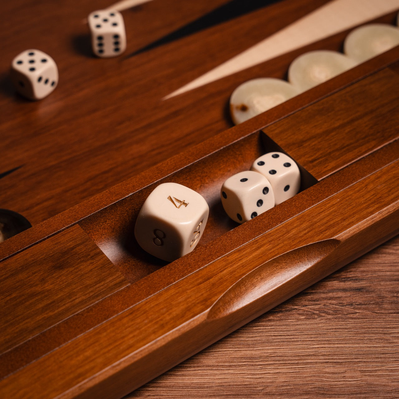 Walnut York Backgammon Set
