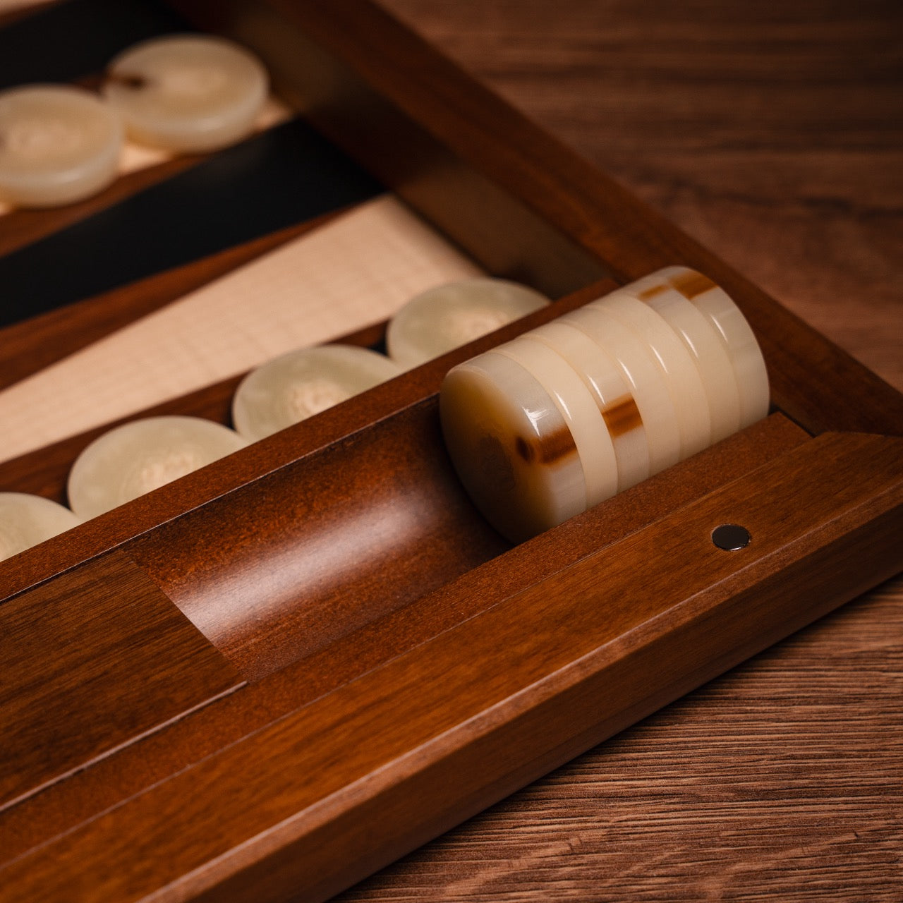 Walnut York Backgammon Set
