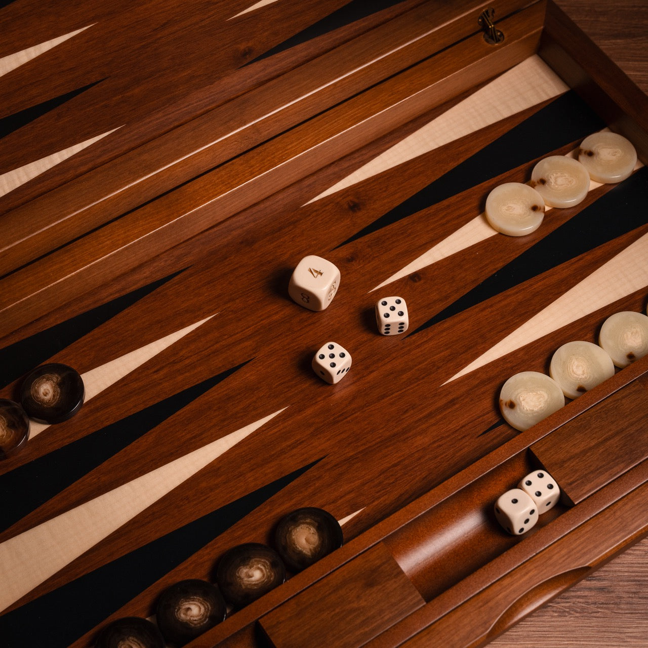 Walnut York Backgammon Set