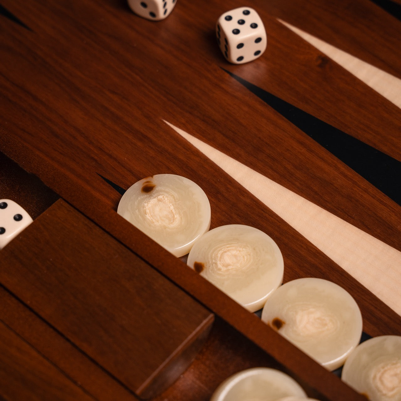 Walnut York Backgammon Set