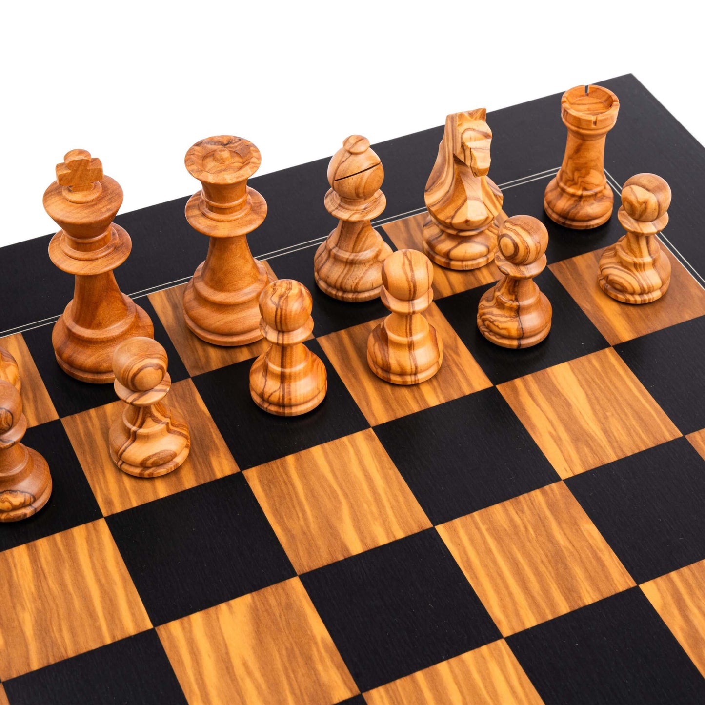 Black Olive Staunton Chess Pieces