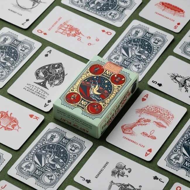 Flea Circus Miniature Playing Cards