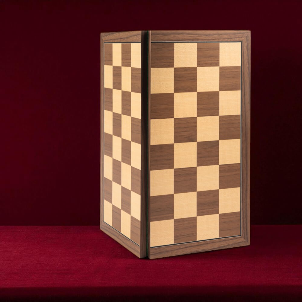 Folding Walnut Chess Board