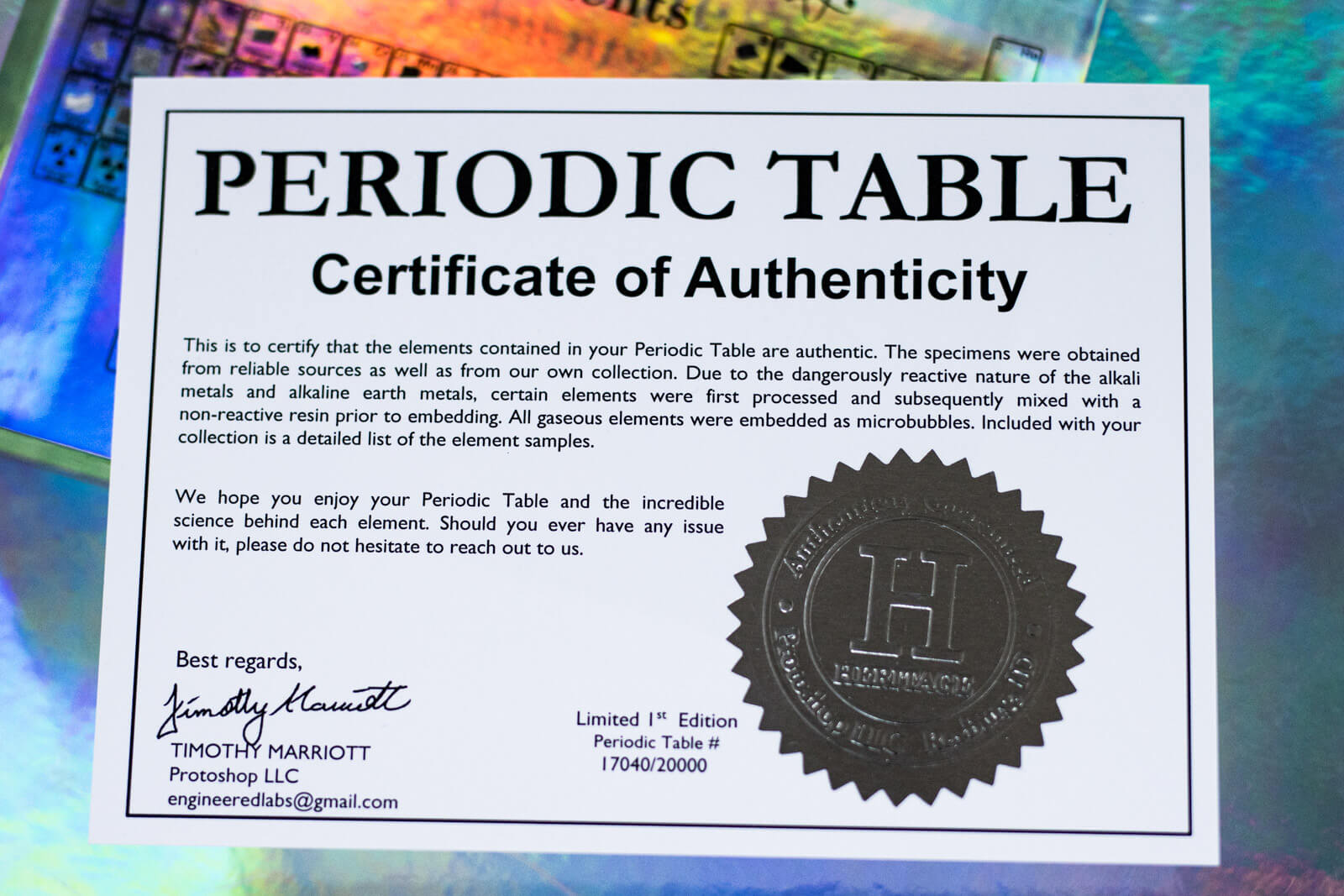 Periodic Table Display
