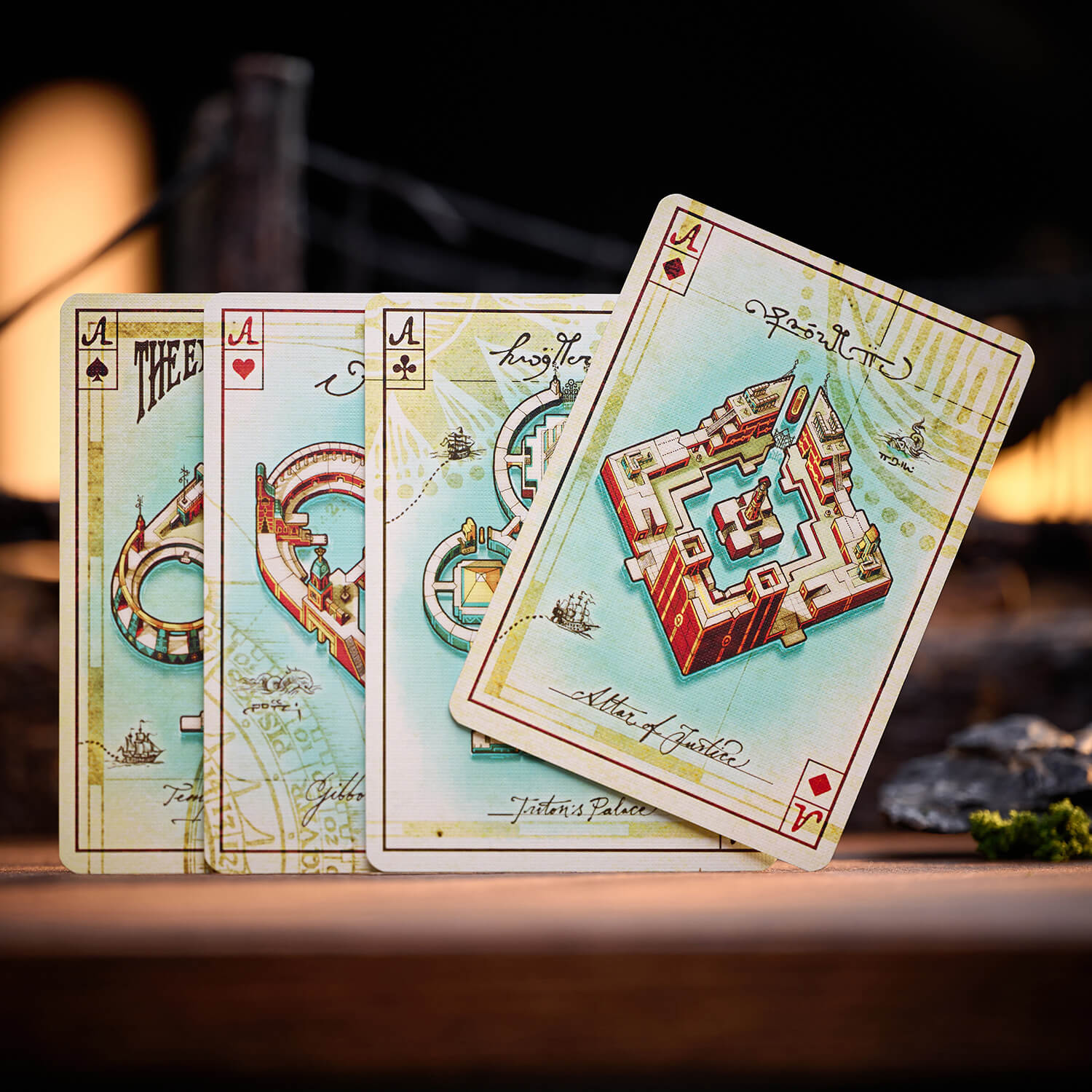 Eye Of The Ocean Playing Cards: Gibborim Gilded