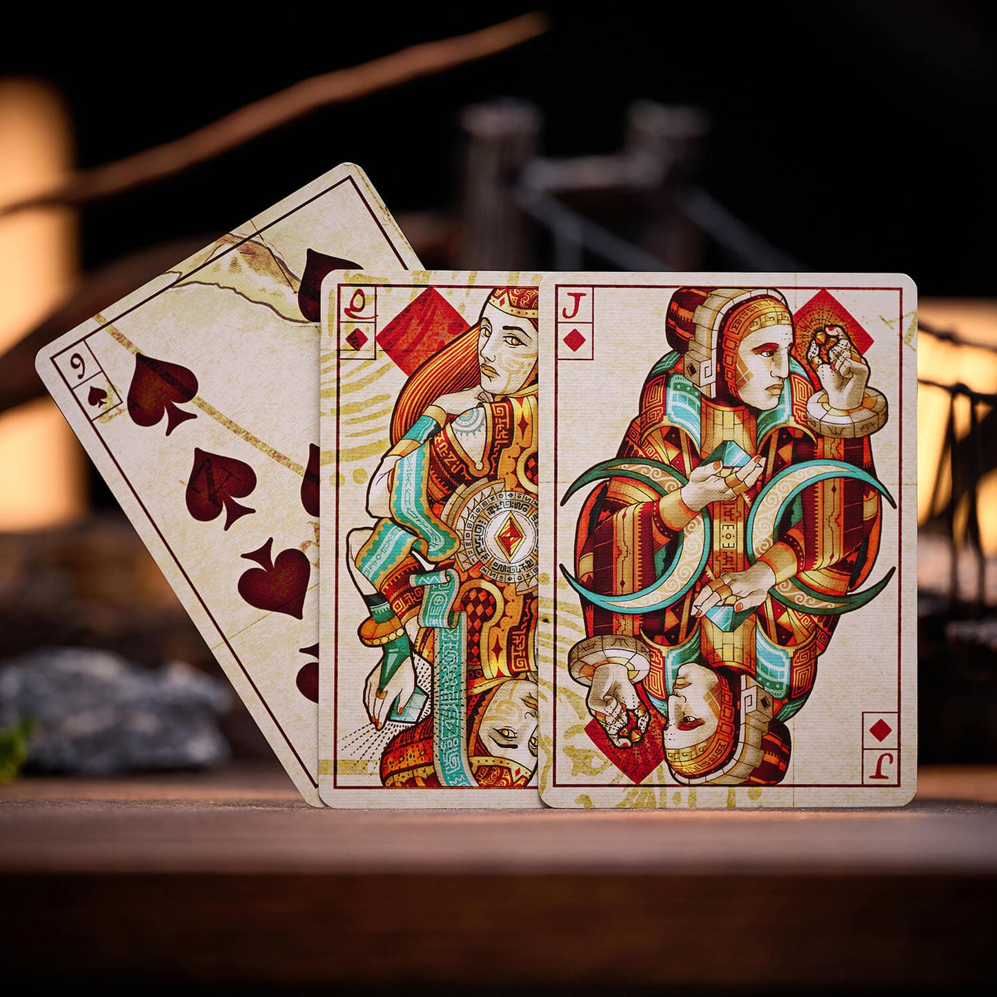 Eye Of The Ocean Playing Cards: Gibborim Gilded