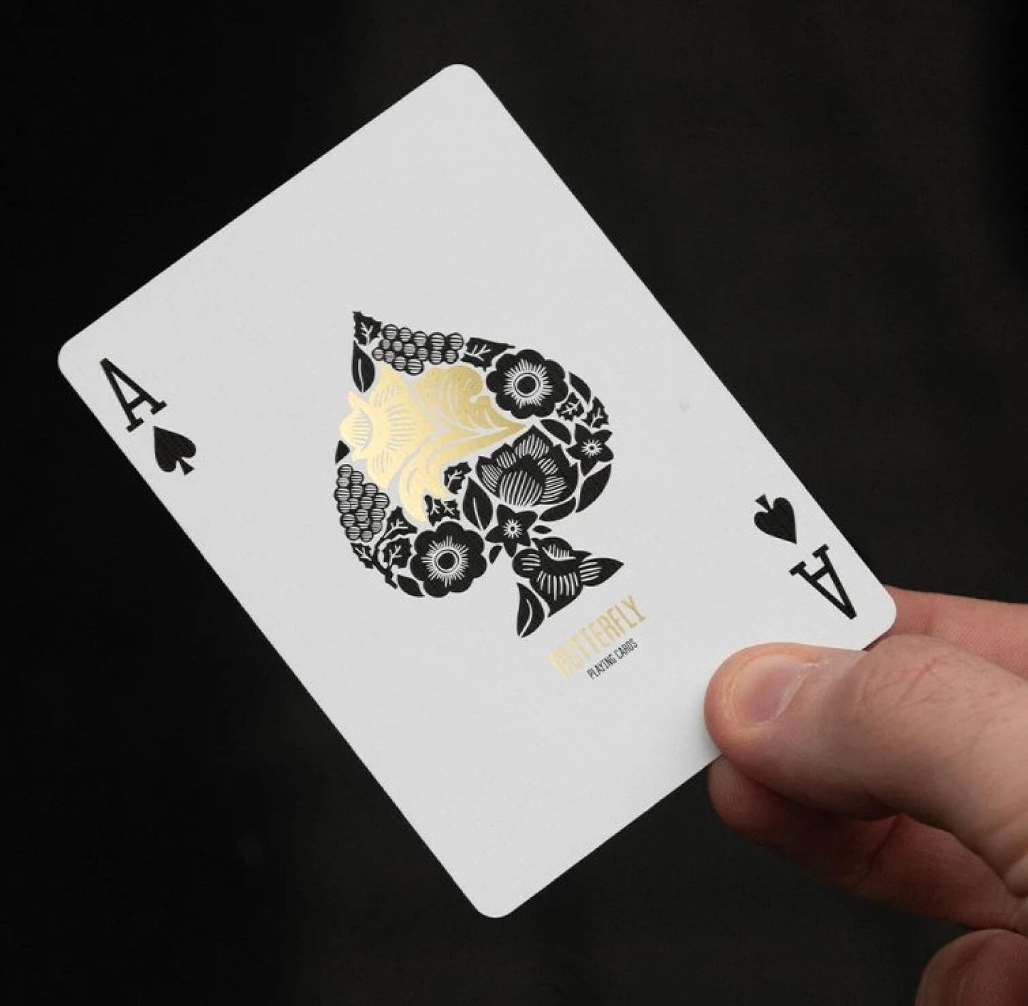 Butterfly Workers Gold Playing Cards