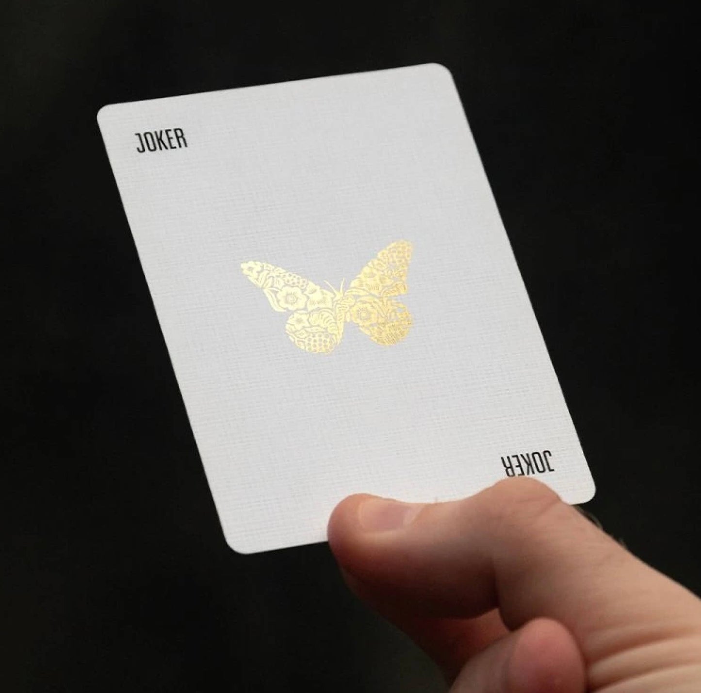 Butterfly Workers Gold Playing Cards