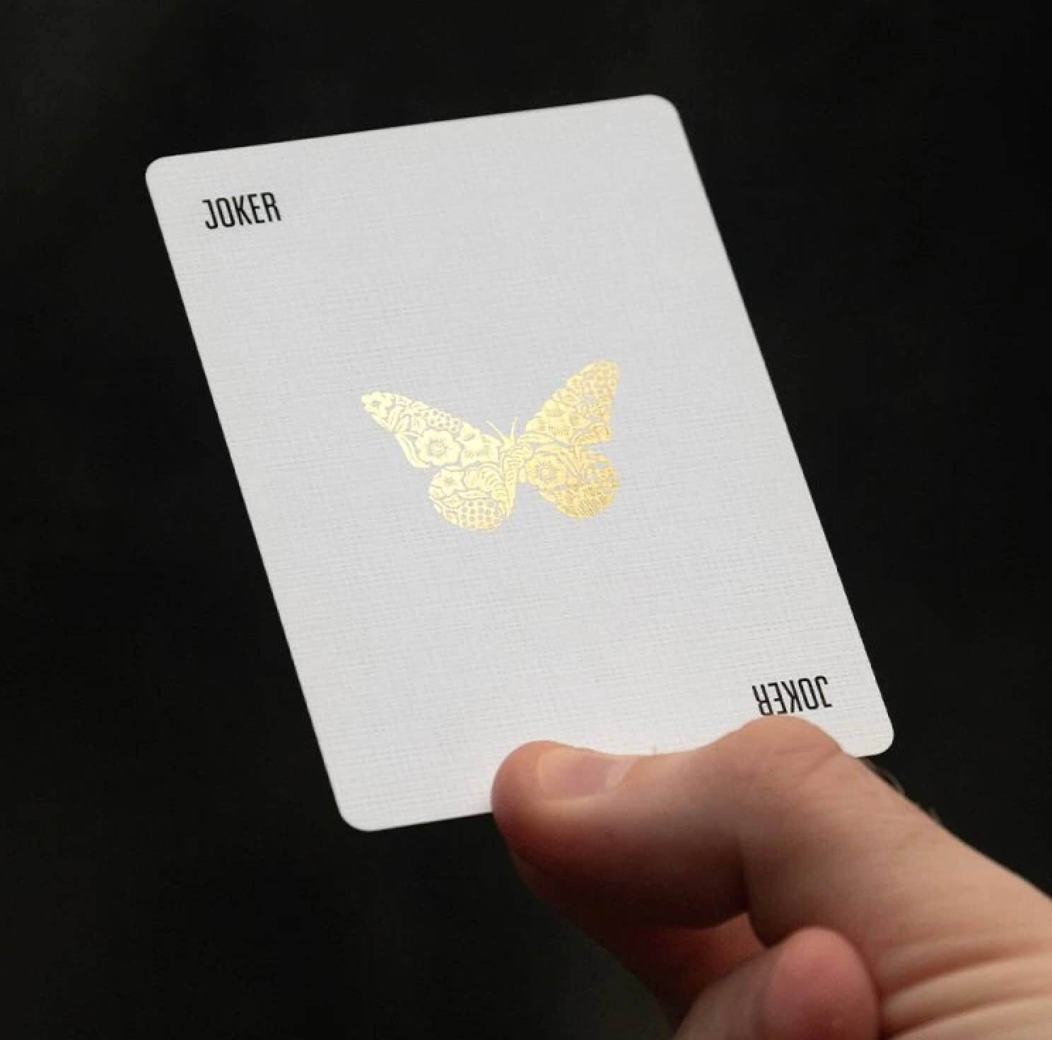 Butterfly Workers Gold Playing Cards
