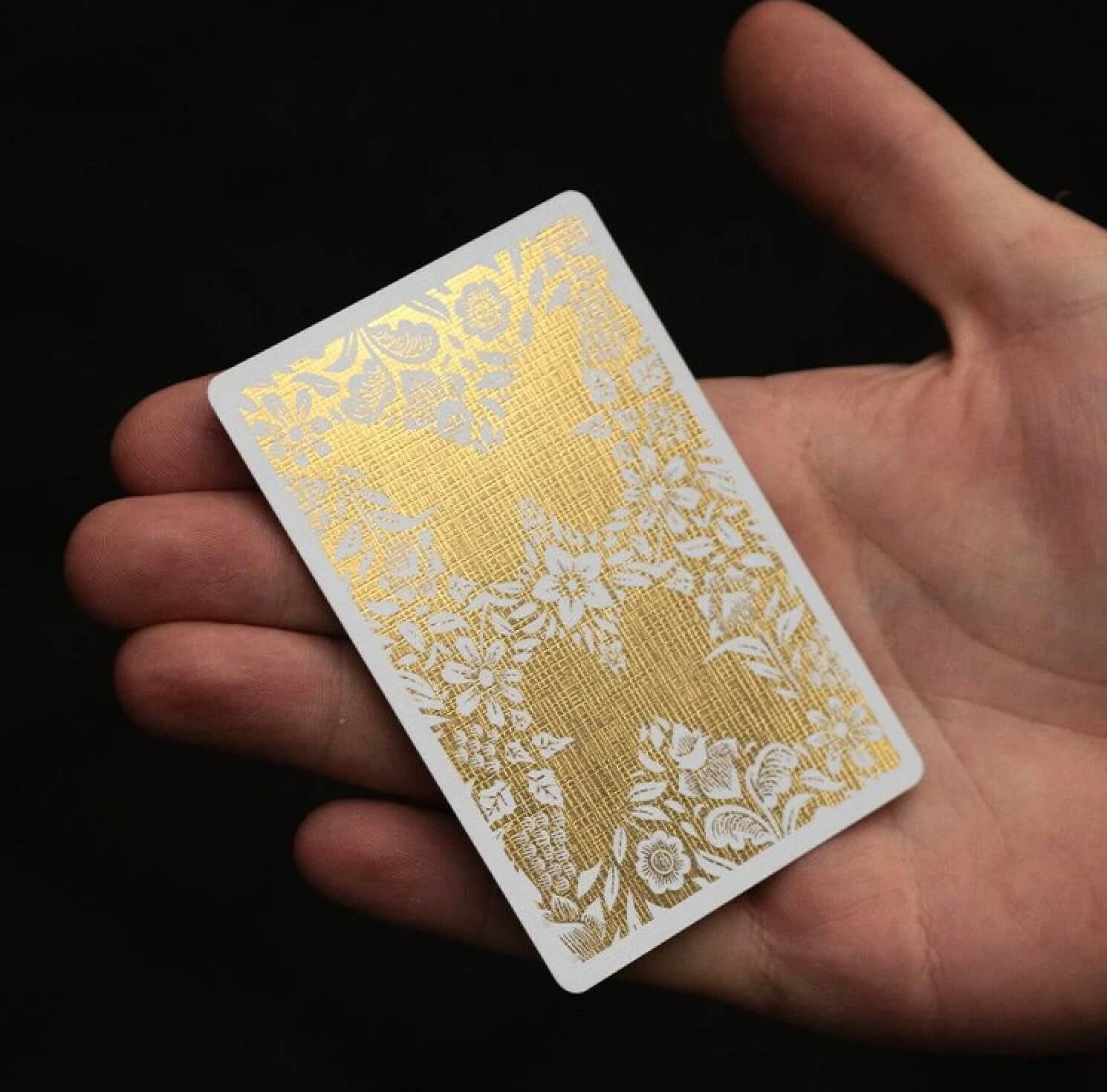Butterfly Workers Gold Playing Cards