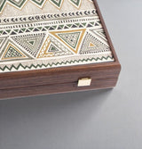 Greek Folk Art Backgammon Set