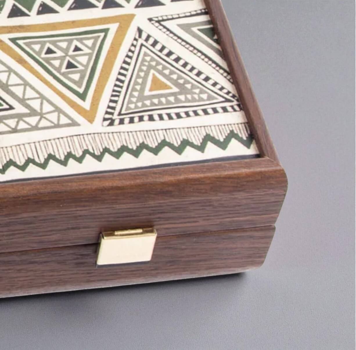 Greek Folk Art Backgammon Set